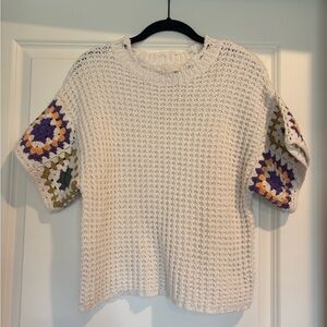 Target Universal Thread Short Sleeve Crochet Top